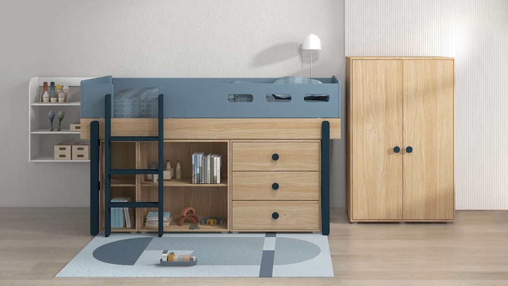 POPSICLE Mid Loft Bed